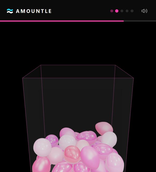 Pink eggs in a clear box in Amountle